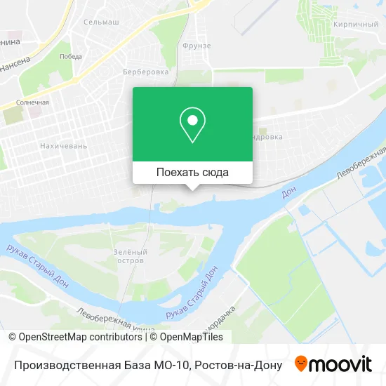 Карта Производственная База МО-10
