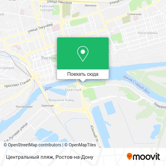Карта Центральный пляж