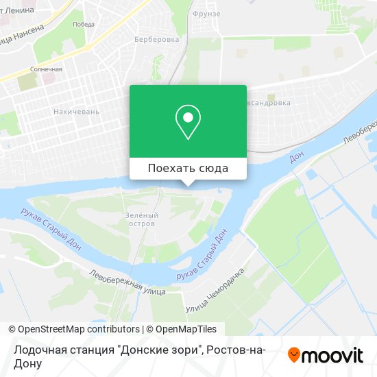 Карта Лодочная станция "Донские зори"