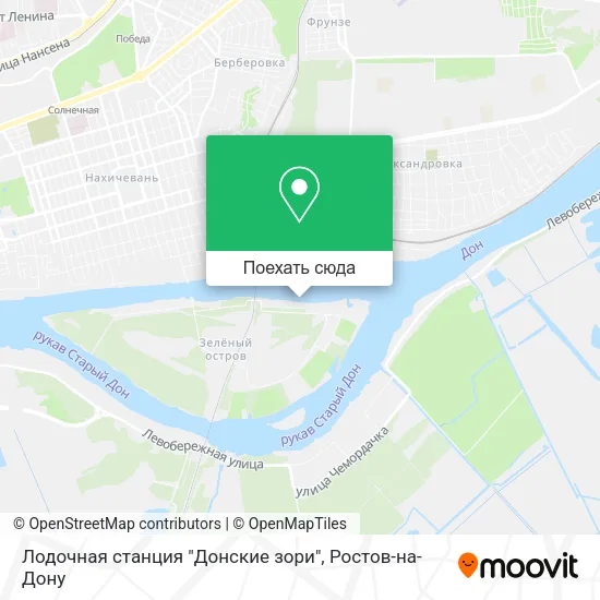 Карта Лодочная станция "Донские зори"