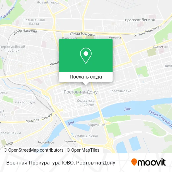 Карта Военная Прокуратура ЮВО