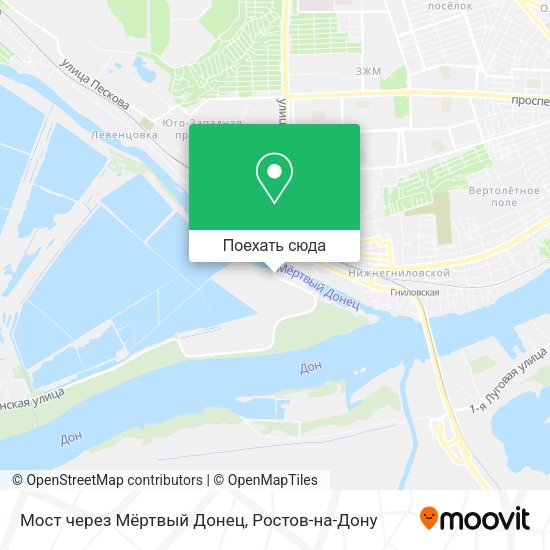 Карта Мост через Мёртвый Донец