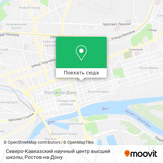 Карта Северо-Кавказский научный центр высшей школы