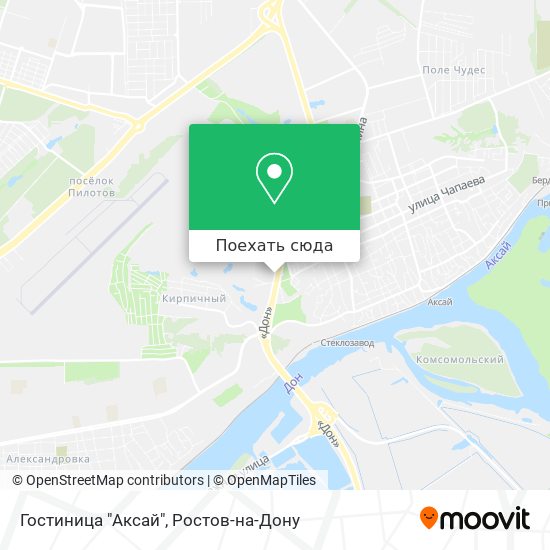 Карта Гостиница "Аксай"