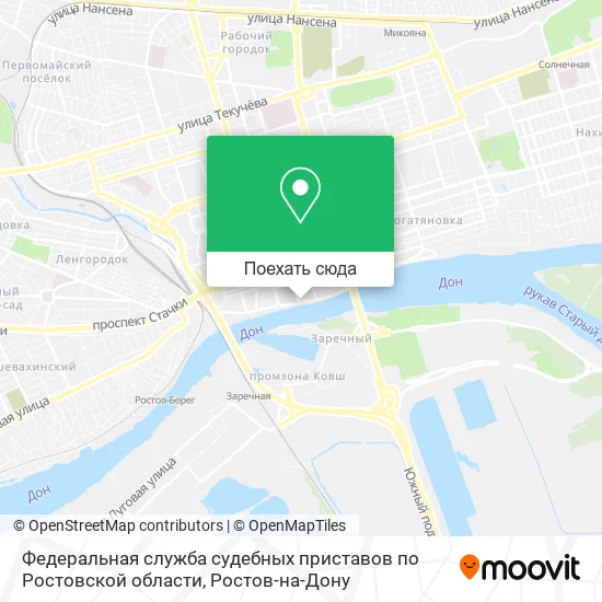 Карта Федеральная служба судебных приставов по Ростовской области
