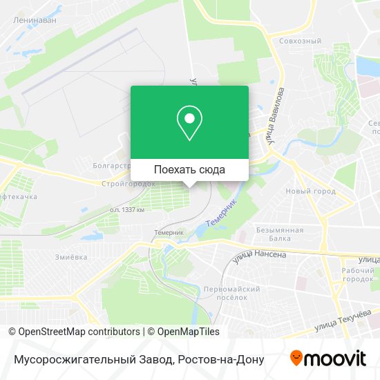 Карта Мусоросжигательный Завод