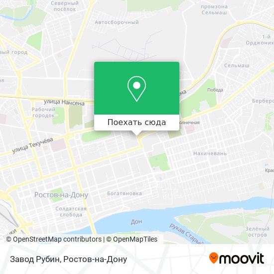 Карта Завод Рубин