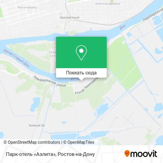 Карта Парк-отель «Аэлита»