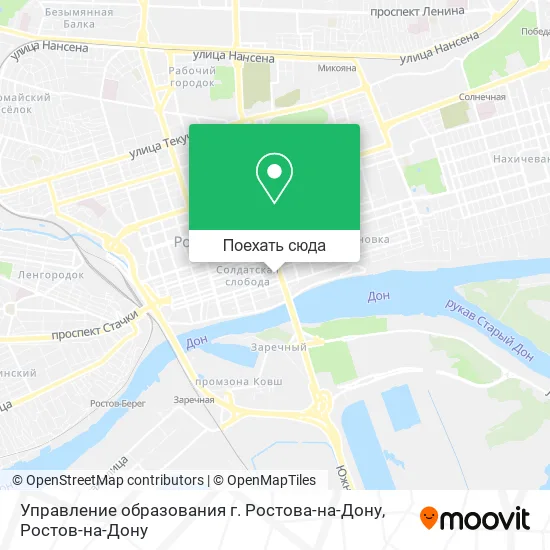 Карта Управление образования г. Ростова-на-Дону