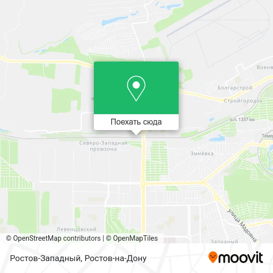 Карта Ростов-Западный