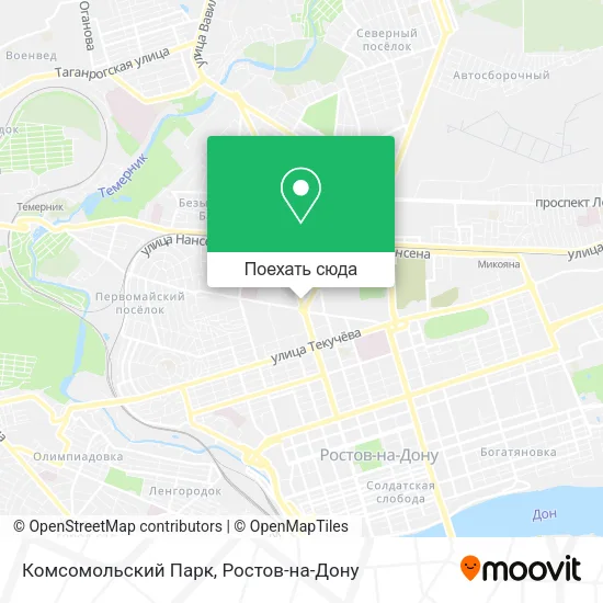 Карта Комсомольский Парк