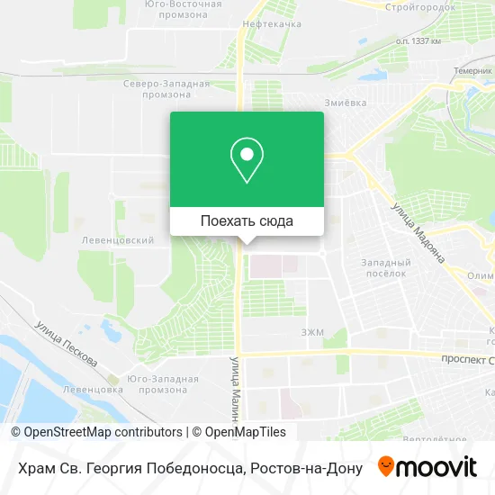 Карта Храм Св. Георгия Победоносца
