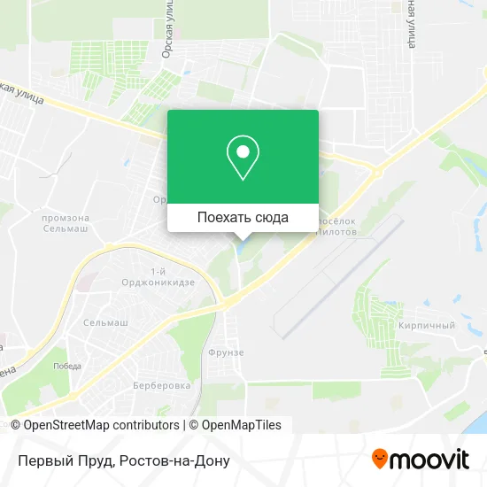 Карта Первый Пруд