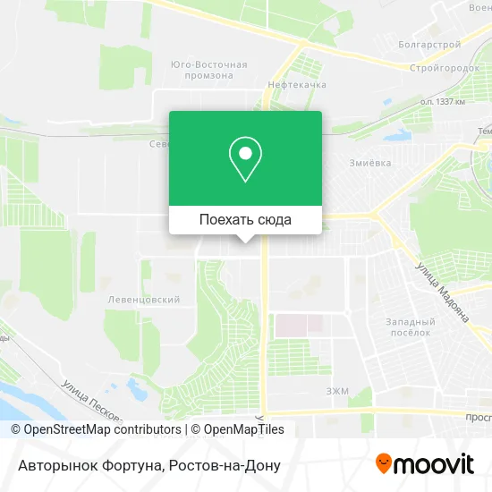 Карта Авторынок Фортуна
