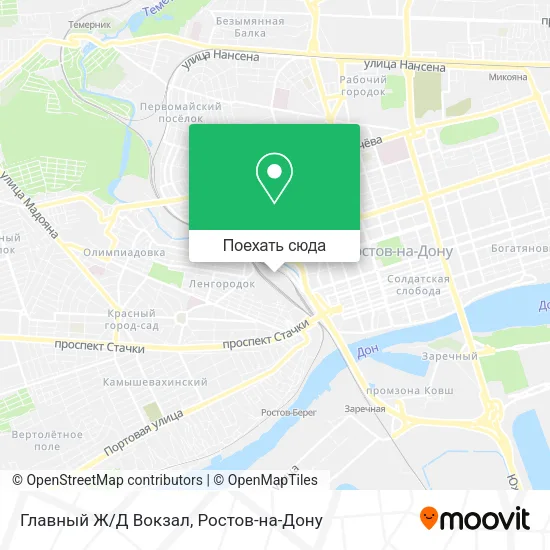 Карта Главный Ж/Д Вокзал