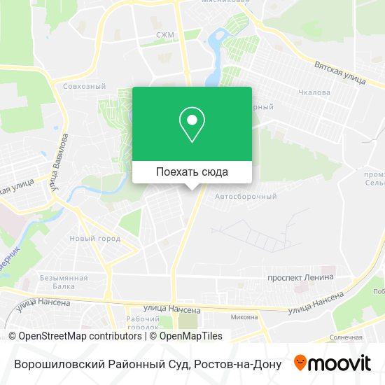 Карта Ворошиловский Районный Суд