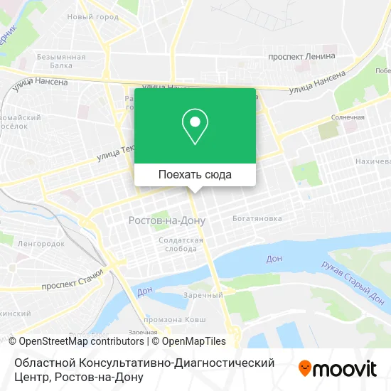 Карта Областной Консультативно-Диагностический Центр