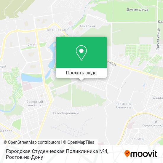 Карта Городская Студенческая Поликлиника №4