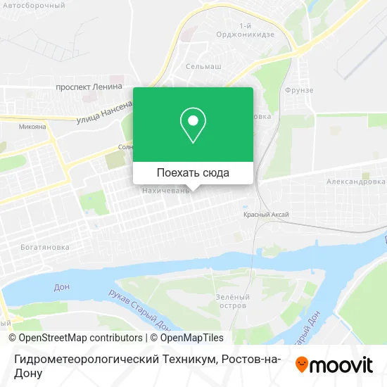 Карта Гидрометеорологический Техникум