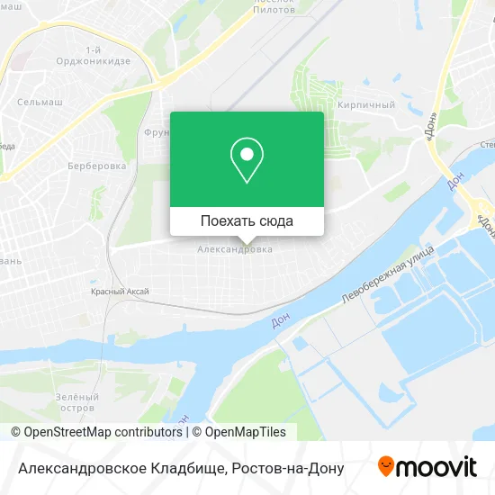 Карта Александровское Кладбище