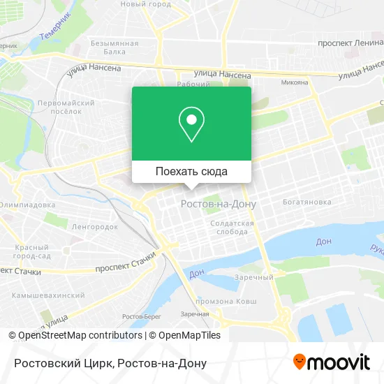 Карта Ростовский Цирк