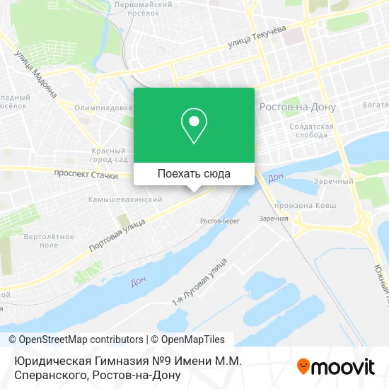 Карта Юридическая Гимназия №9 Имени М.М. Сперанского