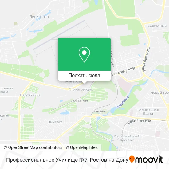 Карта Профессиональное Училище №7