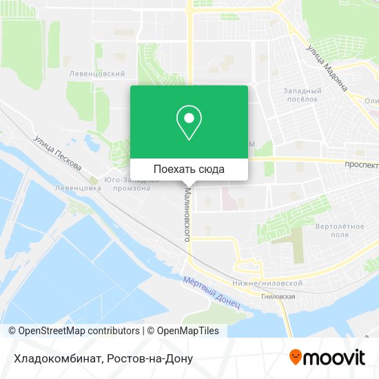 Карта Хладокомбинат