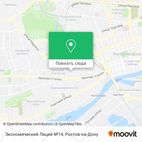 Карта Экономический Лицей №14