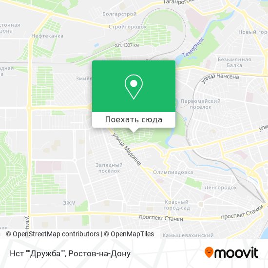 Карта Нст ""Дружба""