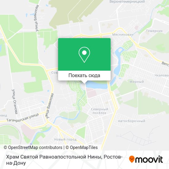 Карта Храм Святой Равноапостольной Нины