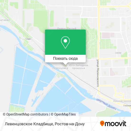 Карта Левенцовское Кладбище