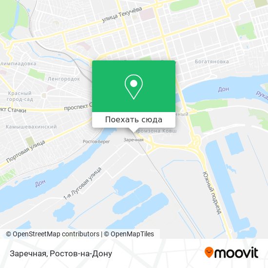 Карта Заречная