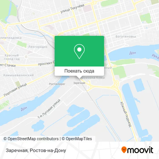 Карта Заречная
