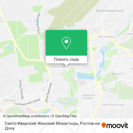 Карта Свято-Иверский Женский Монастырь