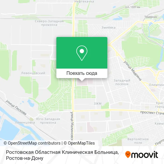 Карта Ростовская Областная Клиническая Больница