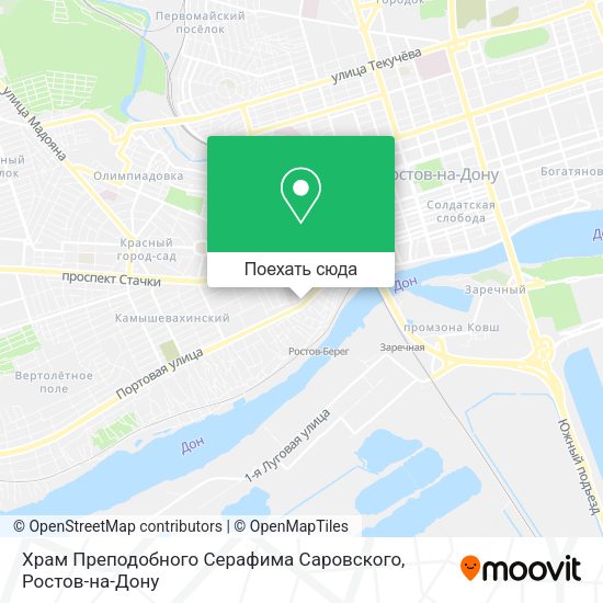 Карта Храм Преподобного Серафима Саровского