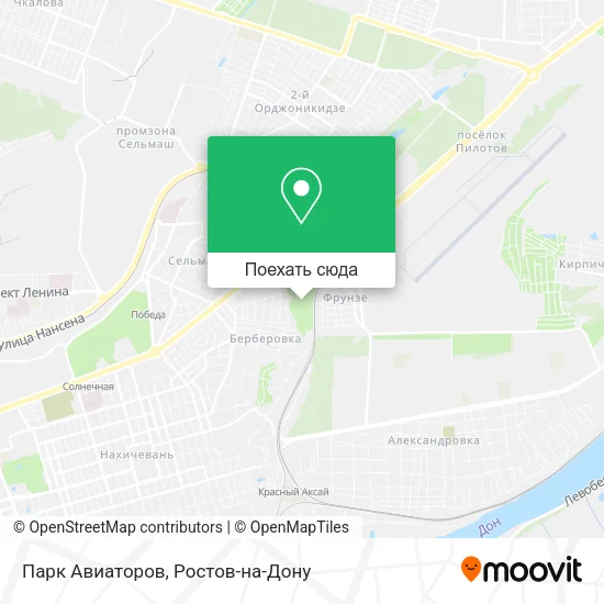 Карта Парк Авиаторов