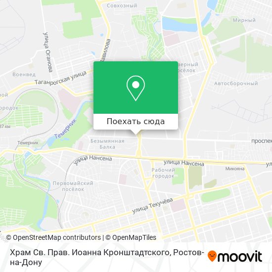 Карта Храм Св. Прав. Иоанна Кронштадтского