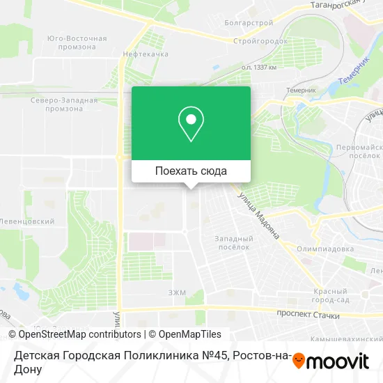 Карта Детская Городская Поликлиника №45