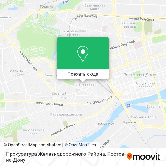 Карта Прокуратура Железнодорожного Района