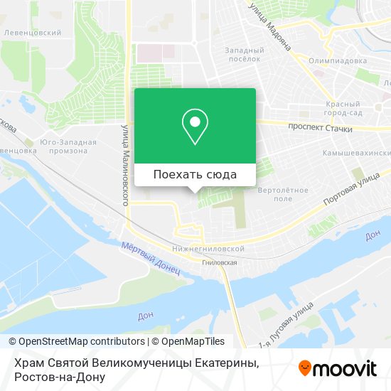 Карта Храм Святой Великомученицы Екатерины