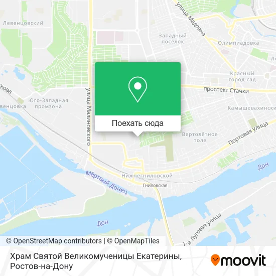 Карта Храм Святой Великомученицы Екатерины