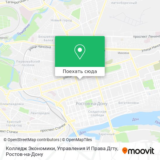 Карта Колледж Экономики, Управления И Права Дгту