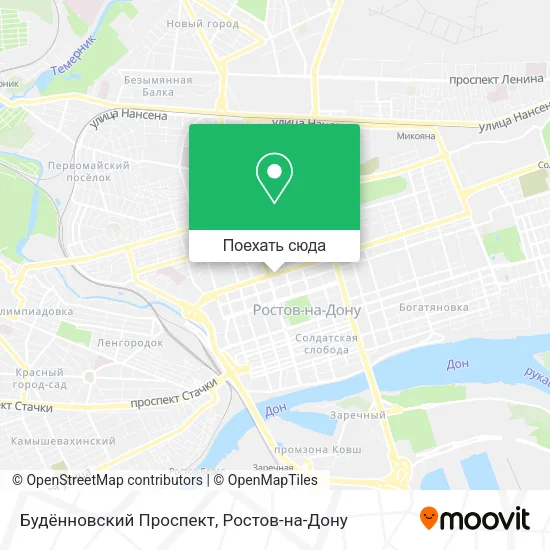 Карта Будённовский Проспект