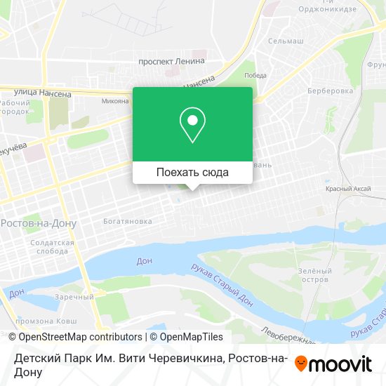 Карта Детский Парк Им. Вити Черевичкина