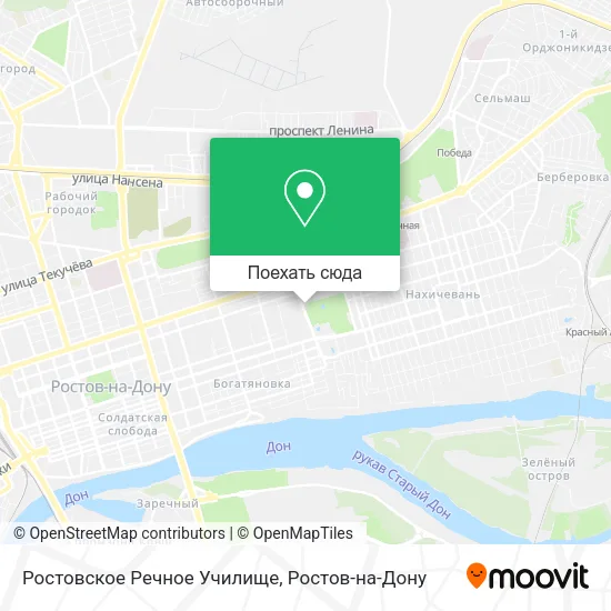 Карта Ростовское Речное Училище