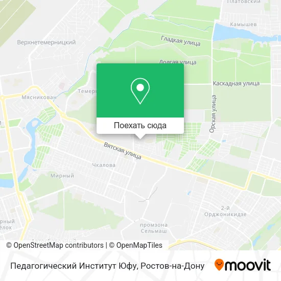 Карта Педагогический Институт Юфу