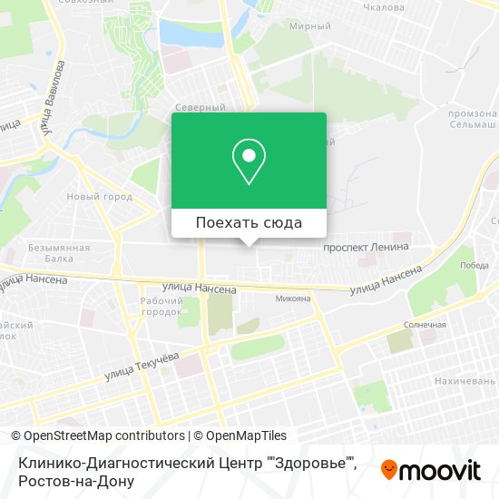 Карта Клинико-Диагностический Центр ""Здоровье""