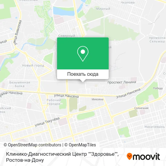 Карта Клинико-Диагностический Центр ""Здоровье""
